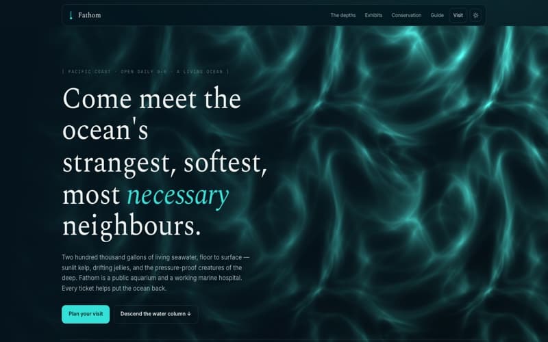 Fathom template — homepage preview