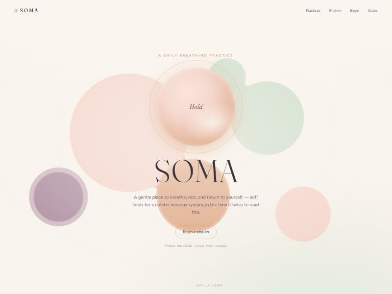 Soma template — homepage preview