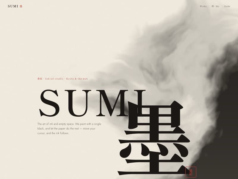 Sumi template — homepage preview