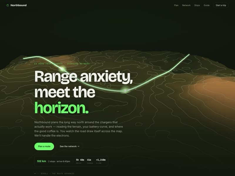 Northbound template — homepage preview